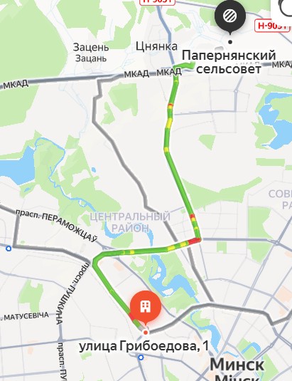 Маршрут в урочище Заборье